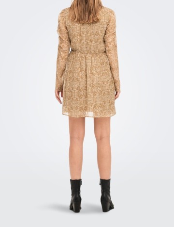 Rochie scurta Only, maro, S