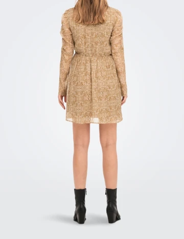 Rochie scurta Only, maro, S
