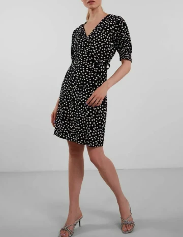 Rochie scurta Pieces, negru, M