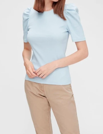 Tricou Pieces, bleu, XS Albastru