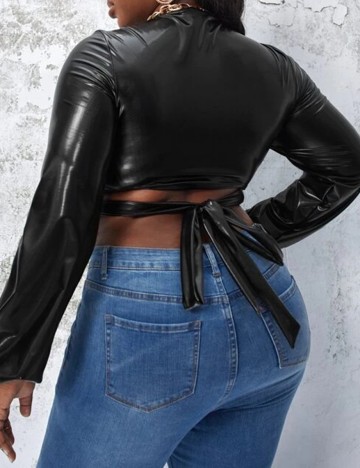 Top SHEIN CURVE, negru, 2XL