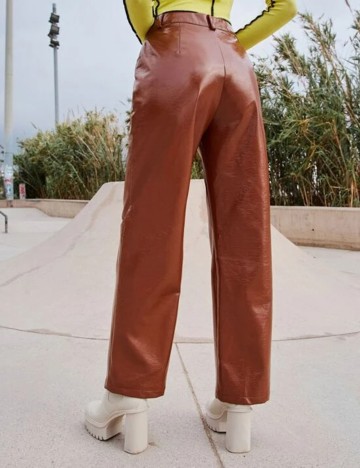 Pantaloni SHEIN, maro, S