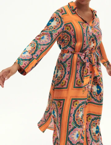 Rochie lunga Reserved Plus Size, portocaliu Portocaliu