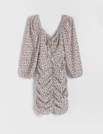 Rochie scurta Reserved, alb, S