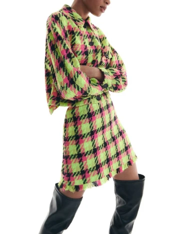Jacheta Reserved, verde neon, XS