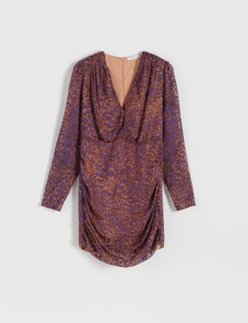 Rochie scurta Reserved, maro
