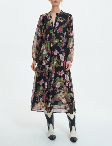 Rochie medie Reserved, negru, 36