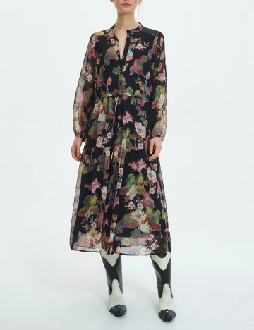 Rochie medie Reserved, negru, 36 Negru