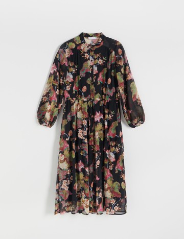 Rochie medie Reserved, negru, 36