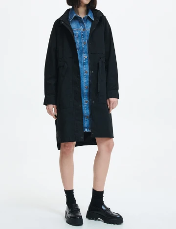 Trench Reserved, negru, 36