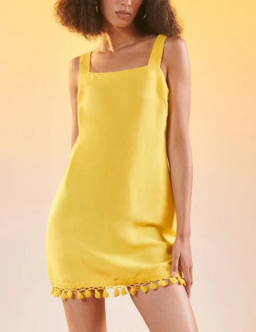 Rochie scurta Reserved, galben, M