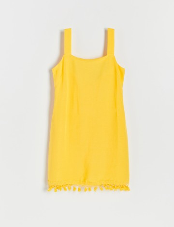Rochie scurta Reserved, galben, M