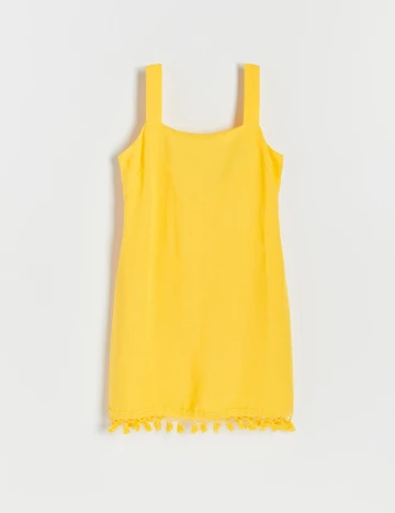 Rochie scurta Reserved, galben, M