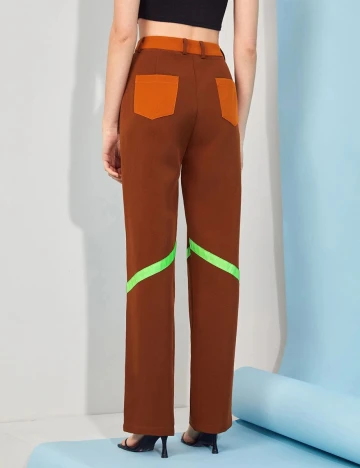 Pantaloni SHEIN, maro, L