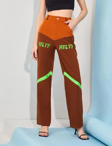 Pantaloni SHEIN, maro, L
