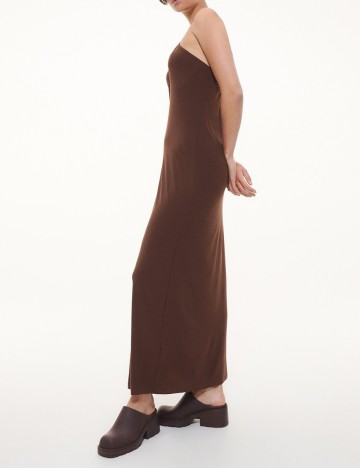 Rochie lunga Reserved, maro, S