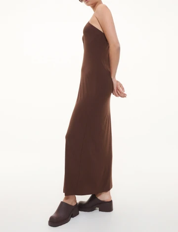 Rochie lunga Reserved, maro, S
