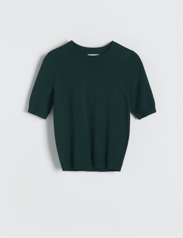 Bluza Reserved, verde inchis, S