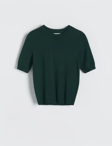 Bluza Reserved, verde inchis, S
