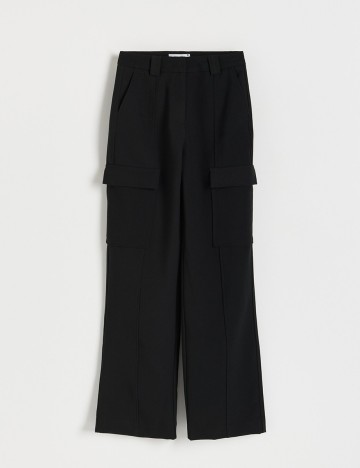 Pantaloni Reserved, negru