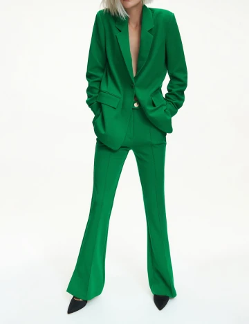 Pantaloni Reserved, verde, S