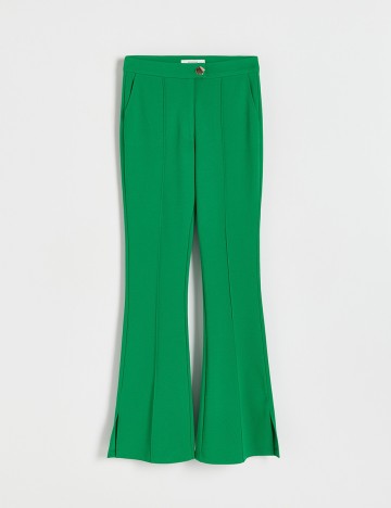 Pantaloni Reserved, verde, S