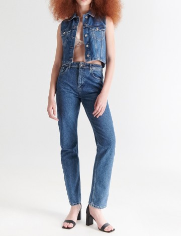 Blugi Reserved, bleumarin, 34
