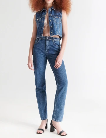 Blugi Reserved, bleumarin, 34