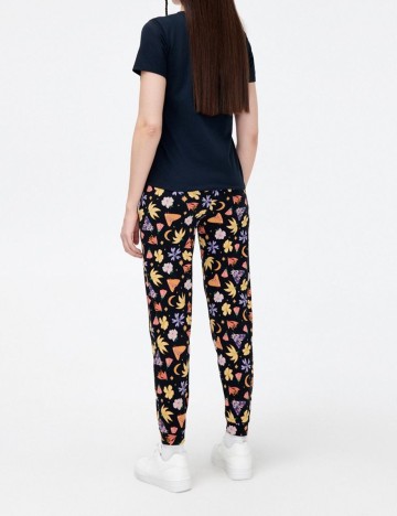 Pantaloni de pijama CROPP, negru, S