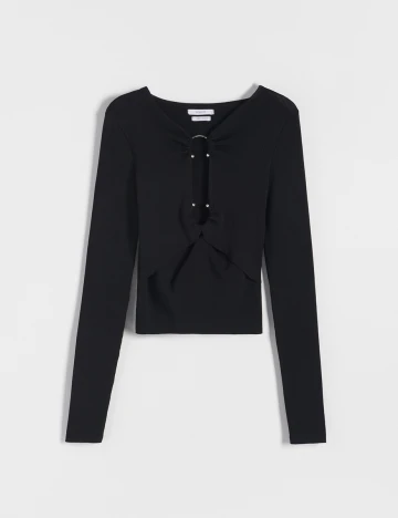 Bluza Reserved, negru, L