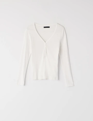 Bluza Mohito, alb Alb