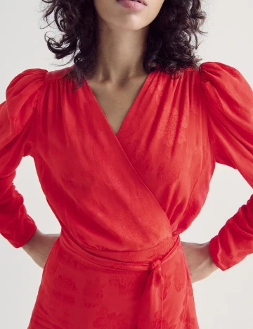 Rochie medie Reserved, rosu