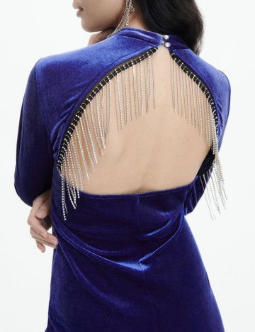 Rochie Scurta Reserved, albastru, S