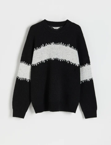 Pulover Reserved, negru, S Negru