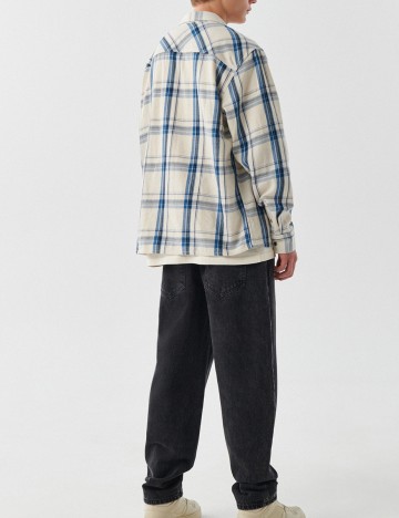 Jacheta CROPP, alb/albastru, XL