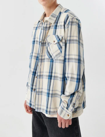 Jacheta CROPP, alb/albastru, XL