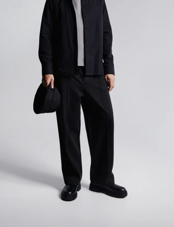 Pantaloni Reserved, gri inchis