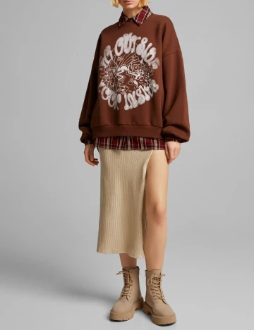 Bluza Bershka, maro, M