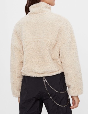 Jacheta Bershka, crem, XS-S