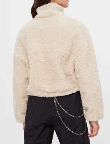 Jacheta Bershka, crem, XS-S