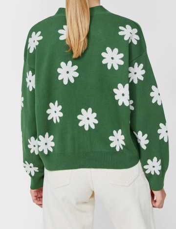Cardigan Stradivarius, verde, M