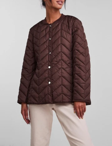Geaca Pieces, maro, L