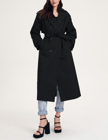 Palton Reserved, negru, XS