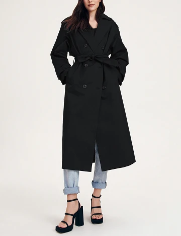 Palton Reserved, negru, XS