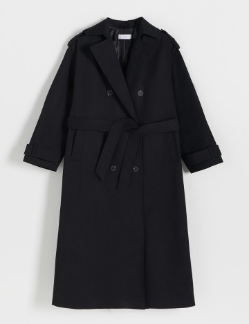 Palton Reserved, negru, XS