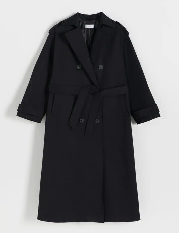 Palton Reserved, negru, XS