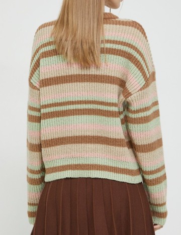 Pulover Pieces, mix culori, XL