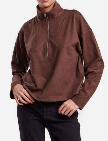 
						Bluza Pieces, maro