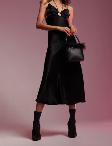 Rochie medie Reserved, negru Negru