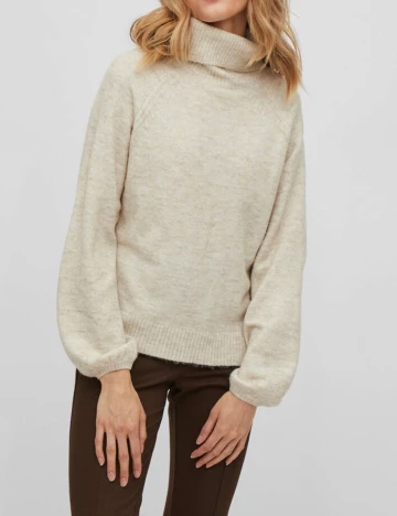 Pulover Vila, crem, XL